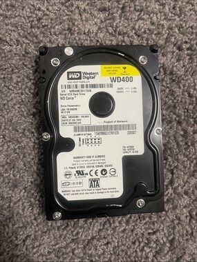 Western Digital WD400 3.5" Internal SATA Hard Drive - Black